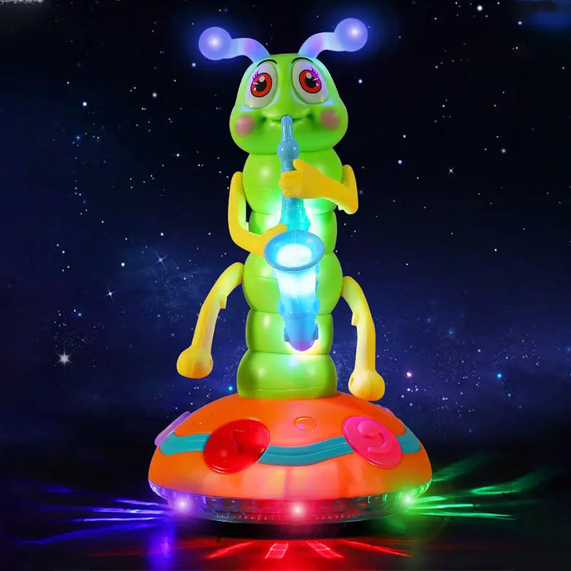 BowLift | Interactive dancing saxophone caterpillar with lights