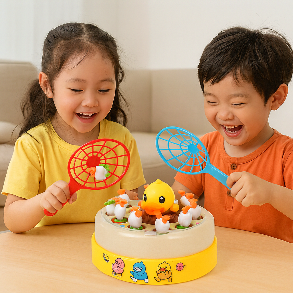 BowLift | Interactive Duck Catching Toy for Kids - Develop Motor Skills and Hand-Eye Coordination