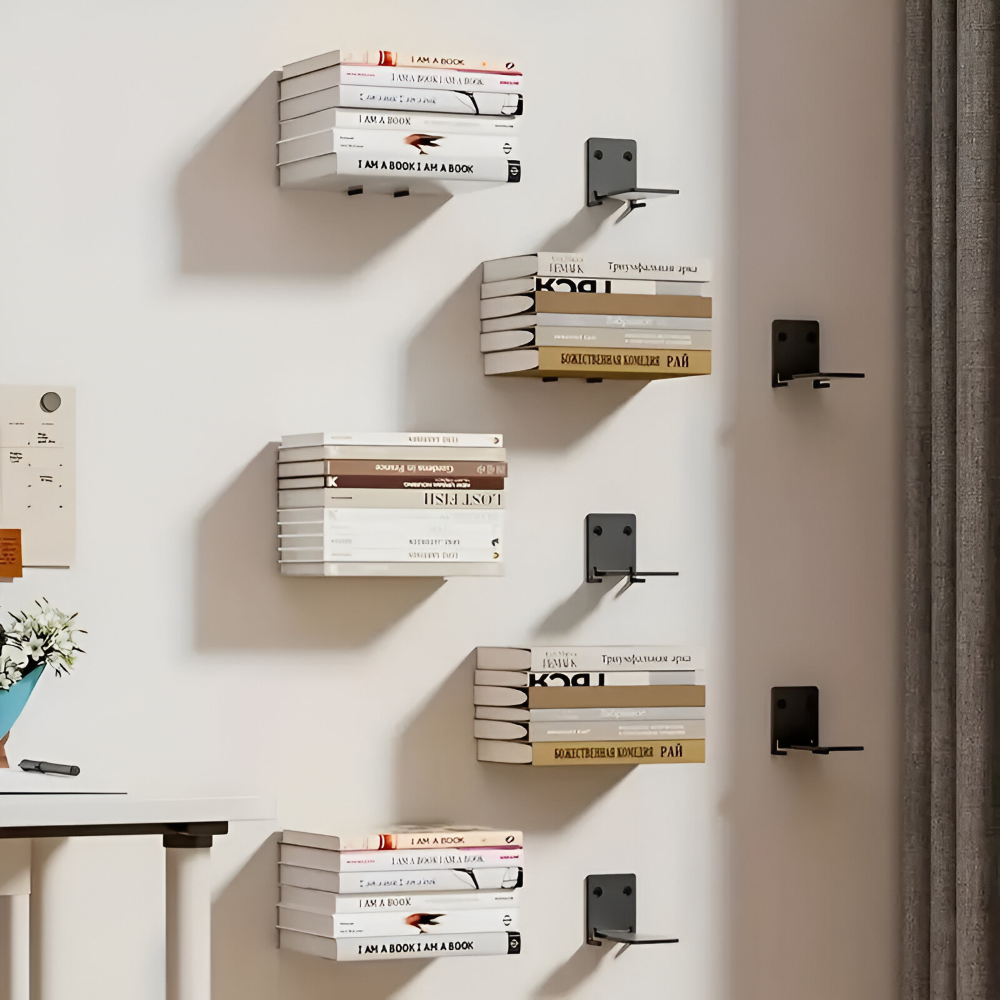 BowLift | Invisible Floating Bookshelves – Wall-Mounted Book Organisers & Stylish Space-Saving Wall Racks