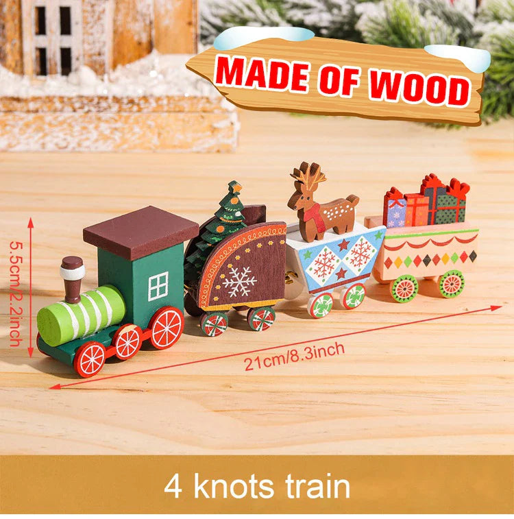 BowLift | Kerst Trein Decoratie – Houten of Plastic Kersttrein voor een Feestelijke Sfeer