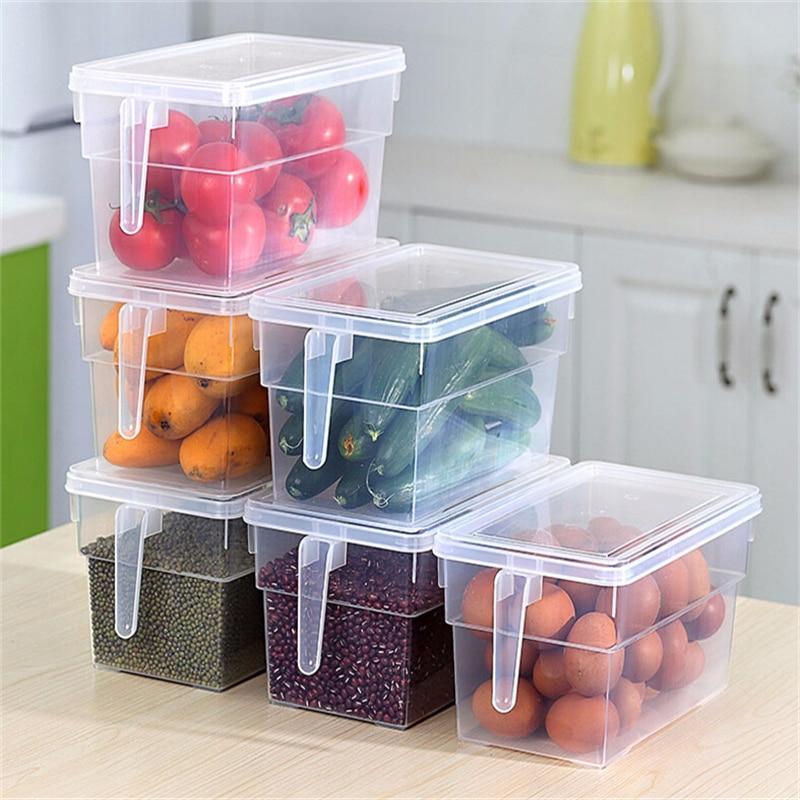 BowLift | Kitchen Transparent PP Storage Box Grains Beans Storage Contain Sealed Home Organizer Food Container Refrigerator Storage Boxes