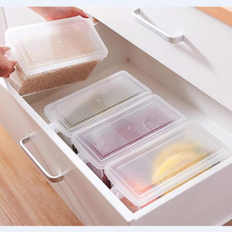 BowLift | Kitchen Transparent PP Storage Box Grains Beans Storage Contain Sealed Home Organizer Food Container Refrigerator Storage Boxes