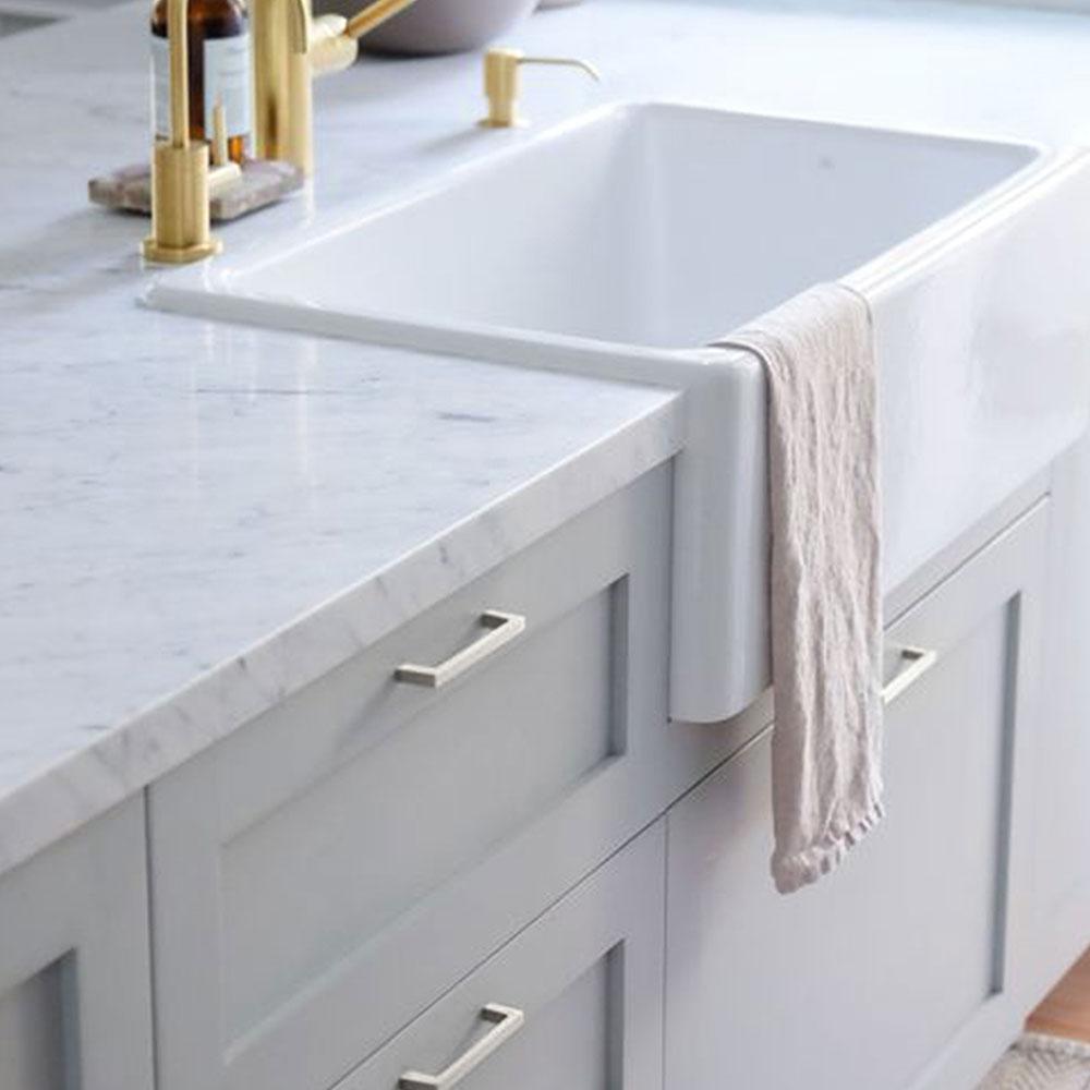 BowLift | Kitchen cabinet pulls brushed nickel stainless steel cabinet handles