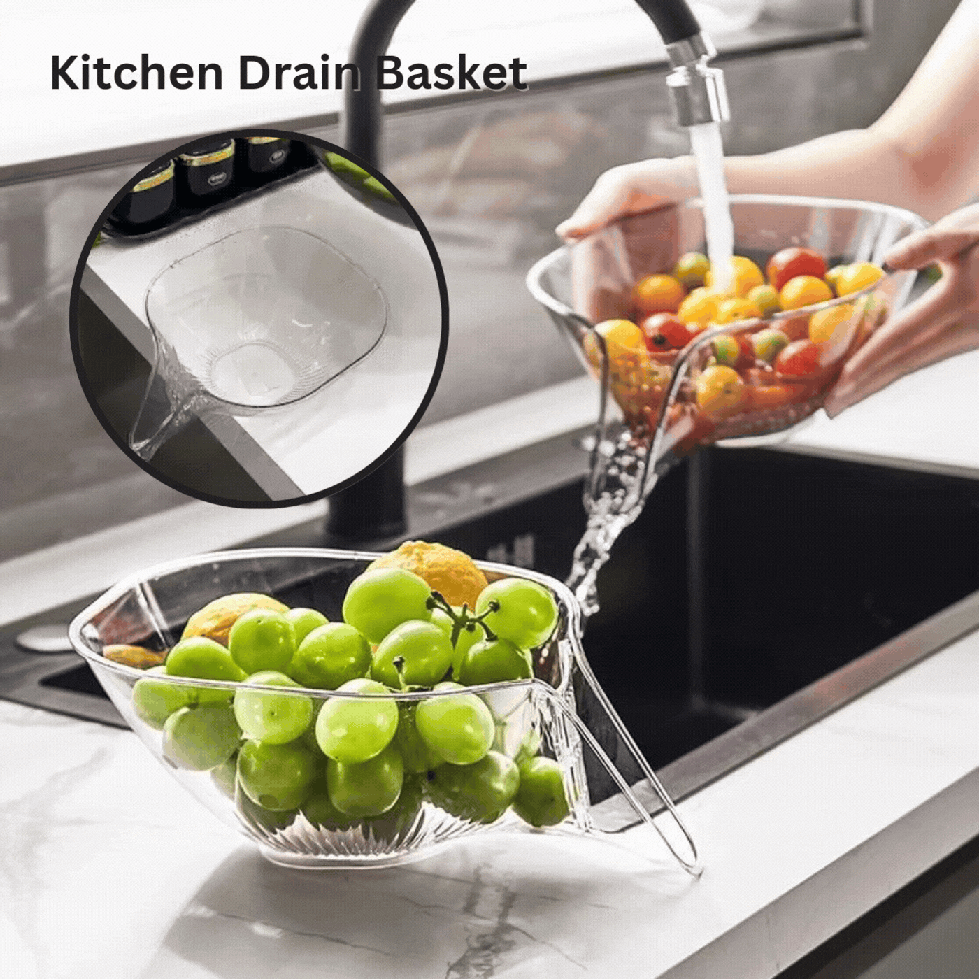 BowLift | Heat Guard Kitchen Drain Basket