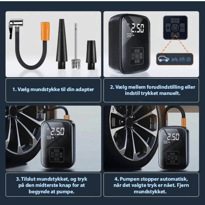 BowLift | Portable Electric Air Pump for Tires, Balls & Mattresses