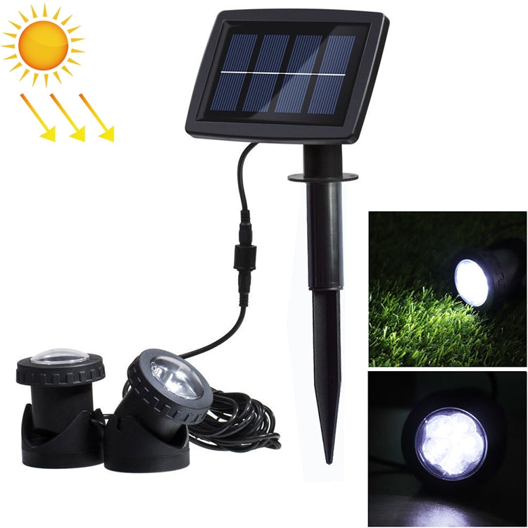 BowLift | Two Heads LED Outdoor Waterproof Solar Underwater Spotlight Floodlight