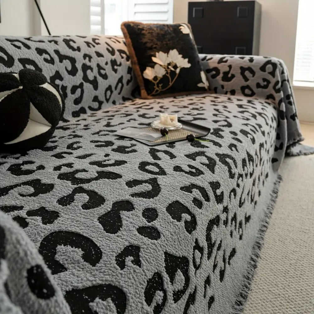 BowLift | Leopard Print Bohemian Sofa Cover