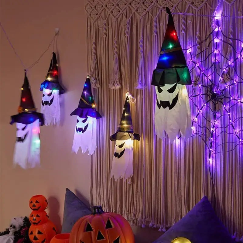 BowLift | Glowing Witch Hat – LED Halloween Decoration for Outdoor Use with Flashing Modes