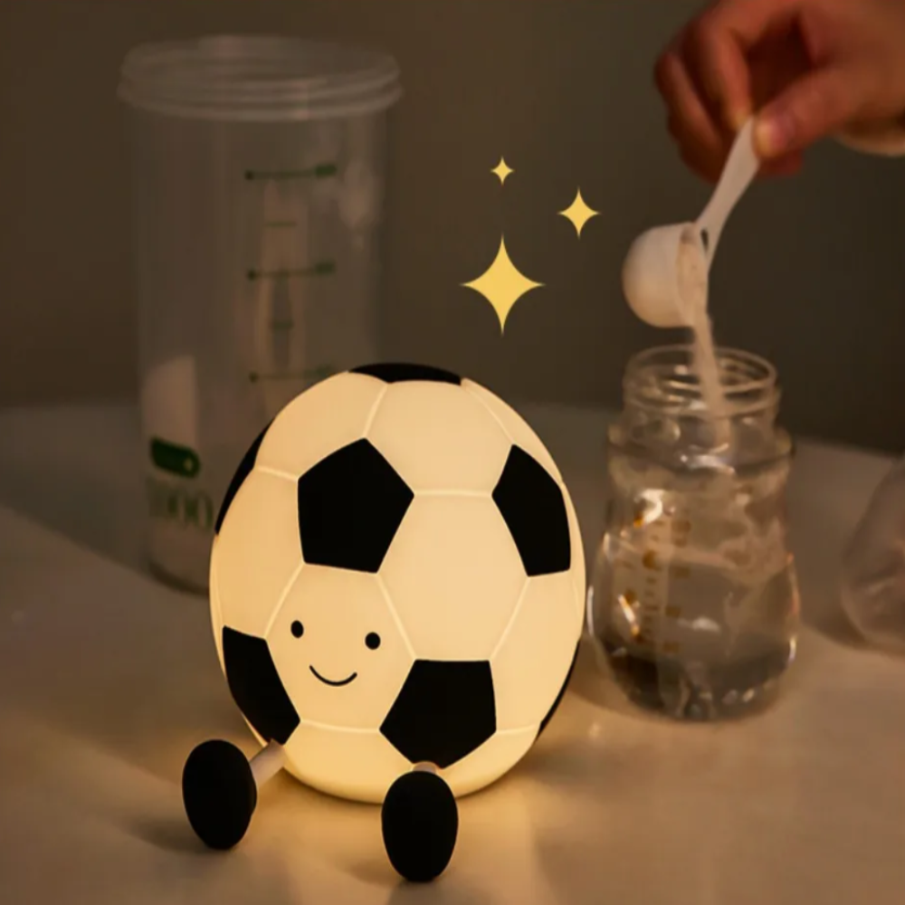 BowLift | LumoKick – Rechargeable Silicone Football Night Light with 3 Brightness Levels