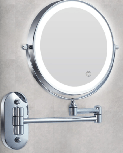 BowLift | LED magnifying mirror with adjustable lighting and rechargeable battery
