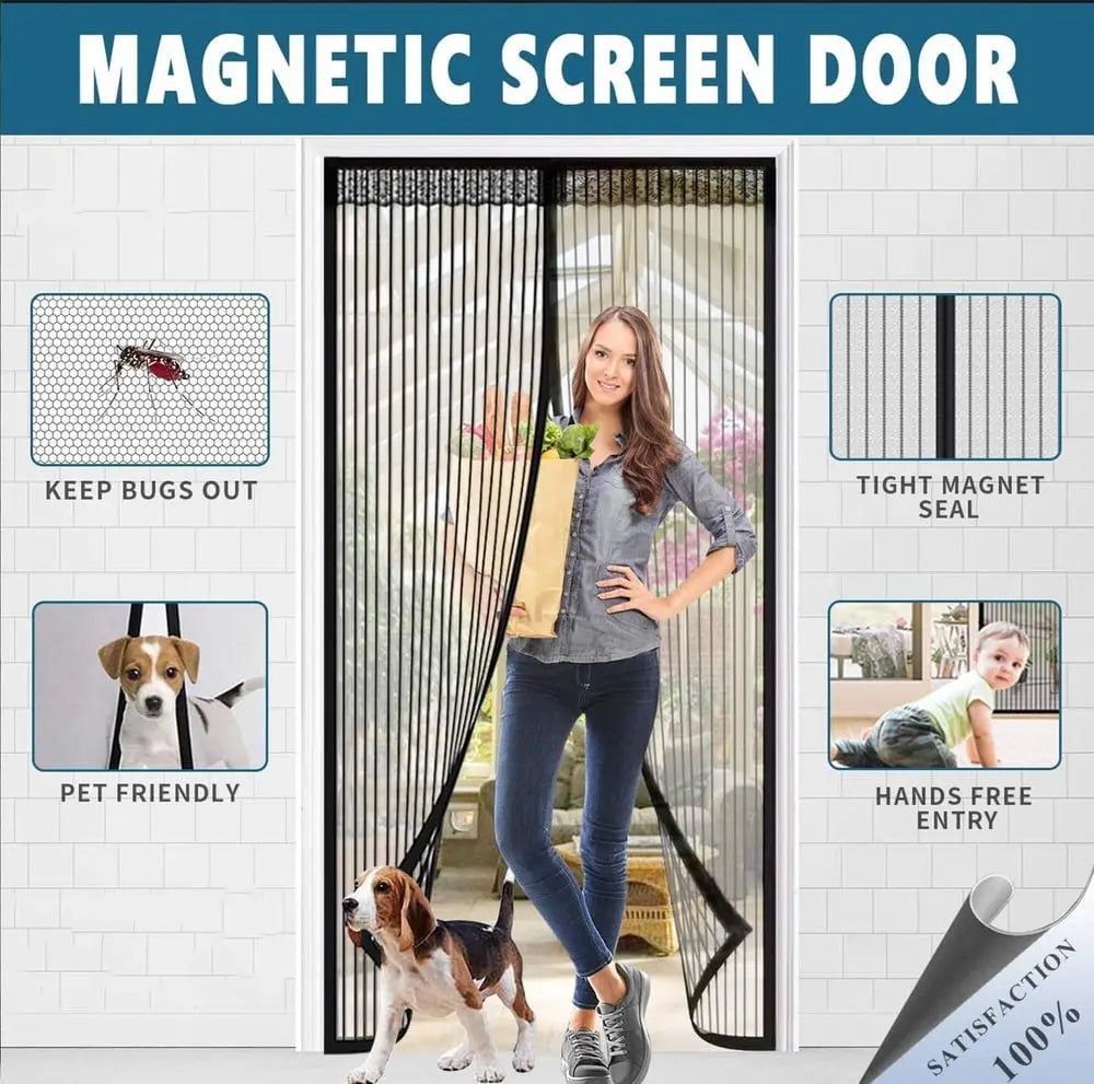 BowLift | Magnetic Insect Screen Door — Hands-Free Insect PRedection with Easy Installation
