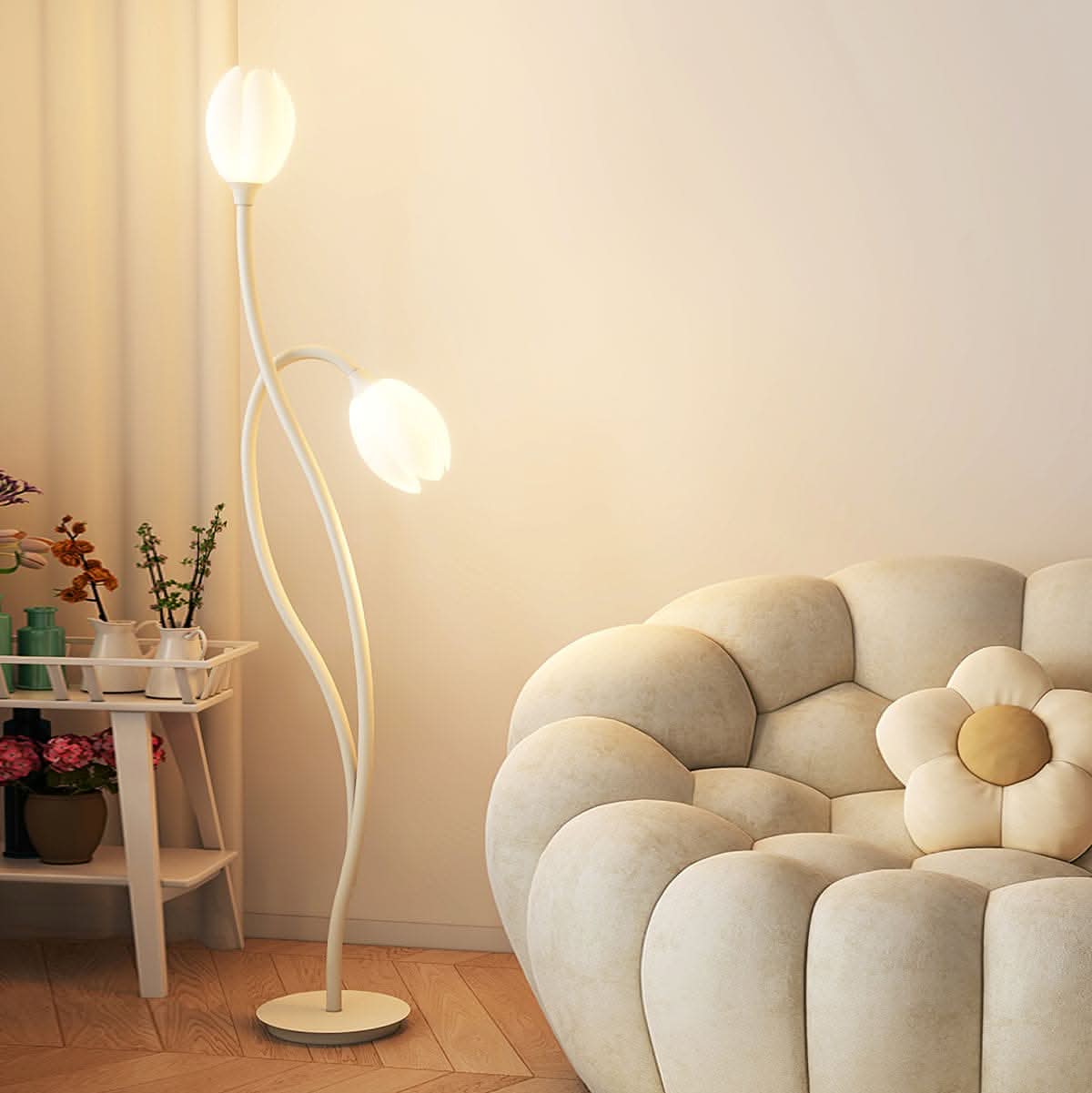 BowLift | Modern Flower Floor Lamp with G9 Socket