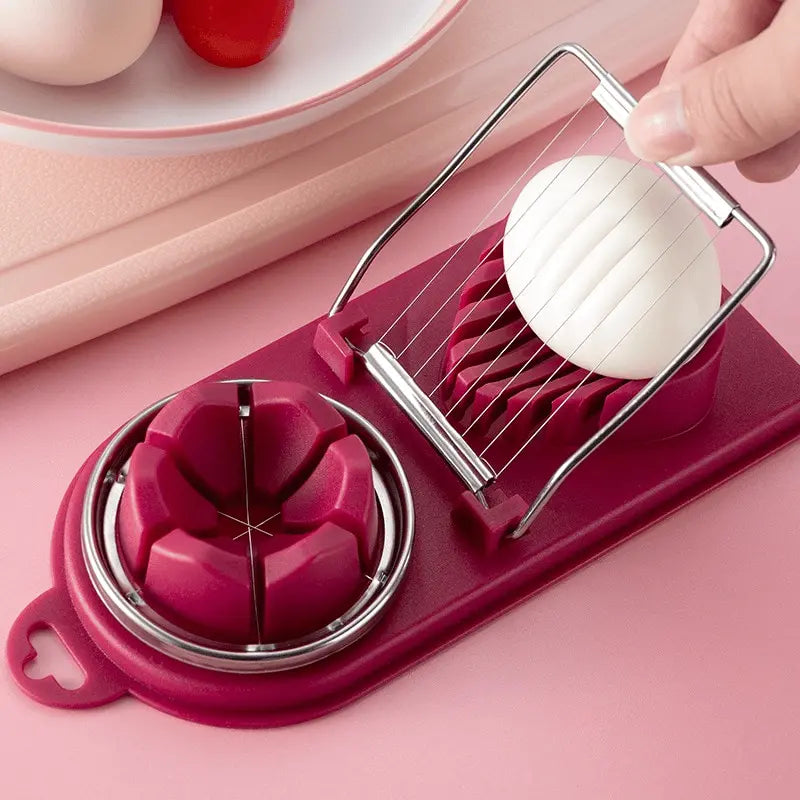 BowLift | Manual Egg Slicer with Stainless Steel Blades and Sturdy Handle