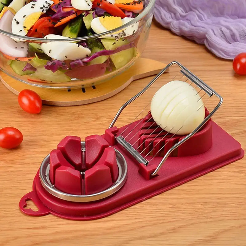 BowLift | Manual Egg Slicer with Stainless Steel Blades and Sturdy Handle