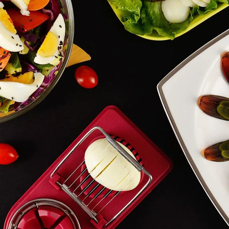 BowLift | Manual Egg Slicer with Stainless Steel Blades and Sturdy Handle