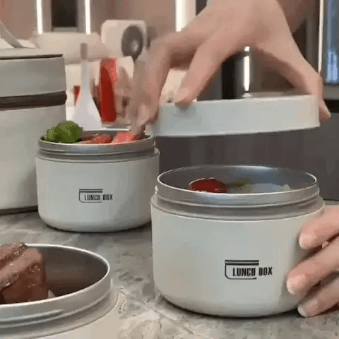 BowLift | Durable Stainless Steel Lunch Box Set | Leak-Proof, Insulated & Perfect for Professionals, Students, and Family Outings