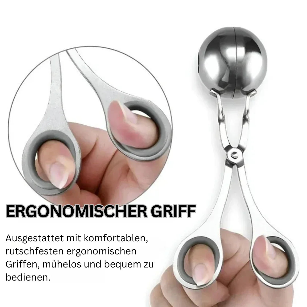 BowLift | Stainless Steel Meatball Maker – Meatball Tongs for Perfect Meatballs