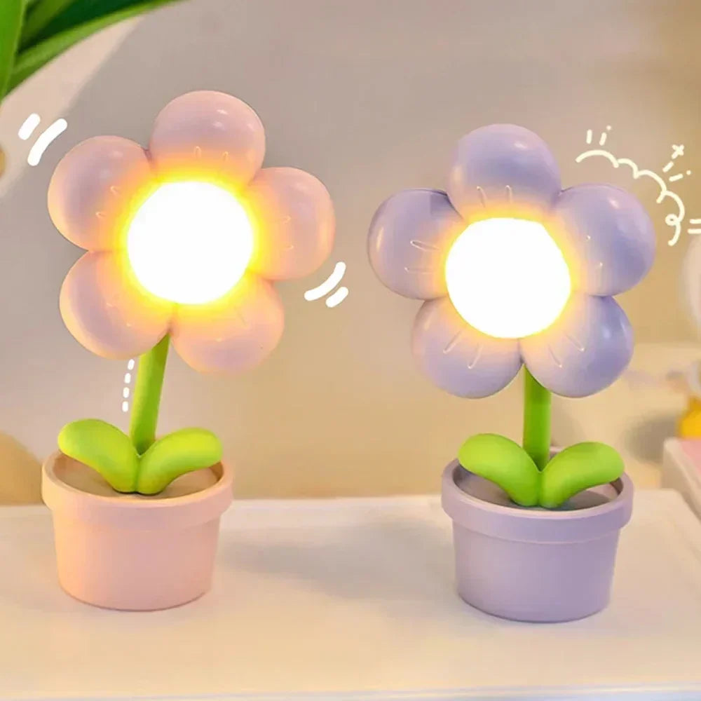 BowLift | Cute Flower Night Light for Children – LED Table Lamp in Flower Design for the Children's Room