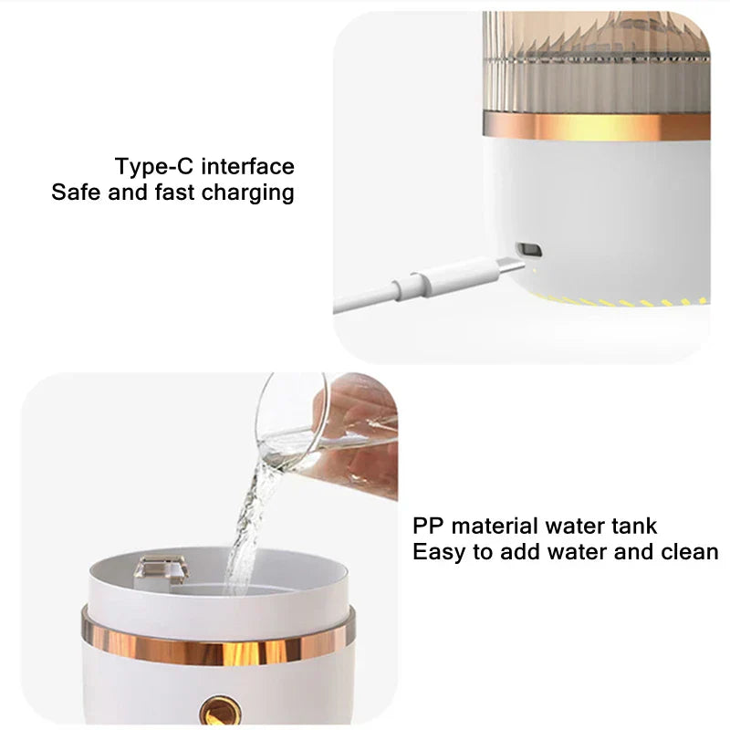 BowLift | Himalaya salt crystal lamp & essential oil diffuser, USB ultrasonic humidifier for home & office