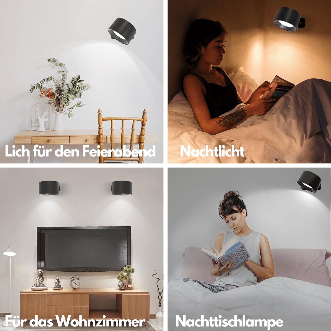 BowLift | 360° wireless rechargeable wall light | Versatile LED lighting solution