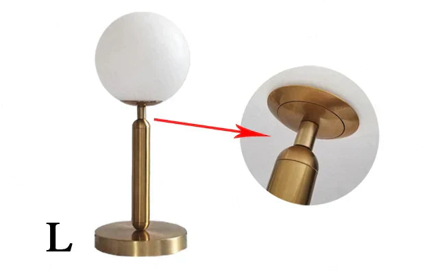 BowLift | Stylish Brass & Glass LED Table Lamp – GlowSphere