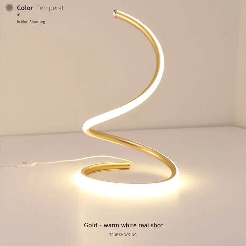 BowLift | GlowStream - Modern LED Table Lamp