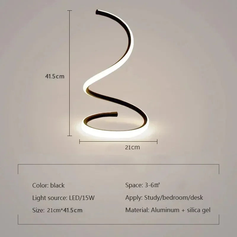 BowLift | GlowStream - Modern LED Table Lamp