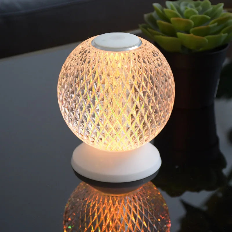 BowLift | Chic Crystal Table Lamp – Wireless Luxury Lighting