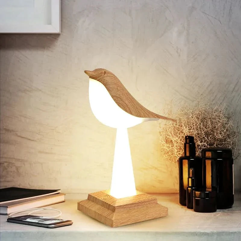 BowLift | Eclectus Bird-Inspired LED Table Lamp