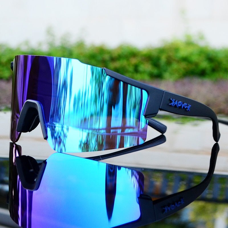 BowLift | ReflectRide Sports Sunglasses – Aerodynamic Cycling Glasses with UV Protection and Interchangeable Frame