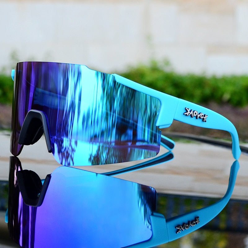 BowLift | ReflectRide Sports Sunglasses – Aerodynamic Cycling Glasses with UV Protection and Interchangeable Frame