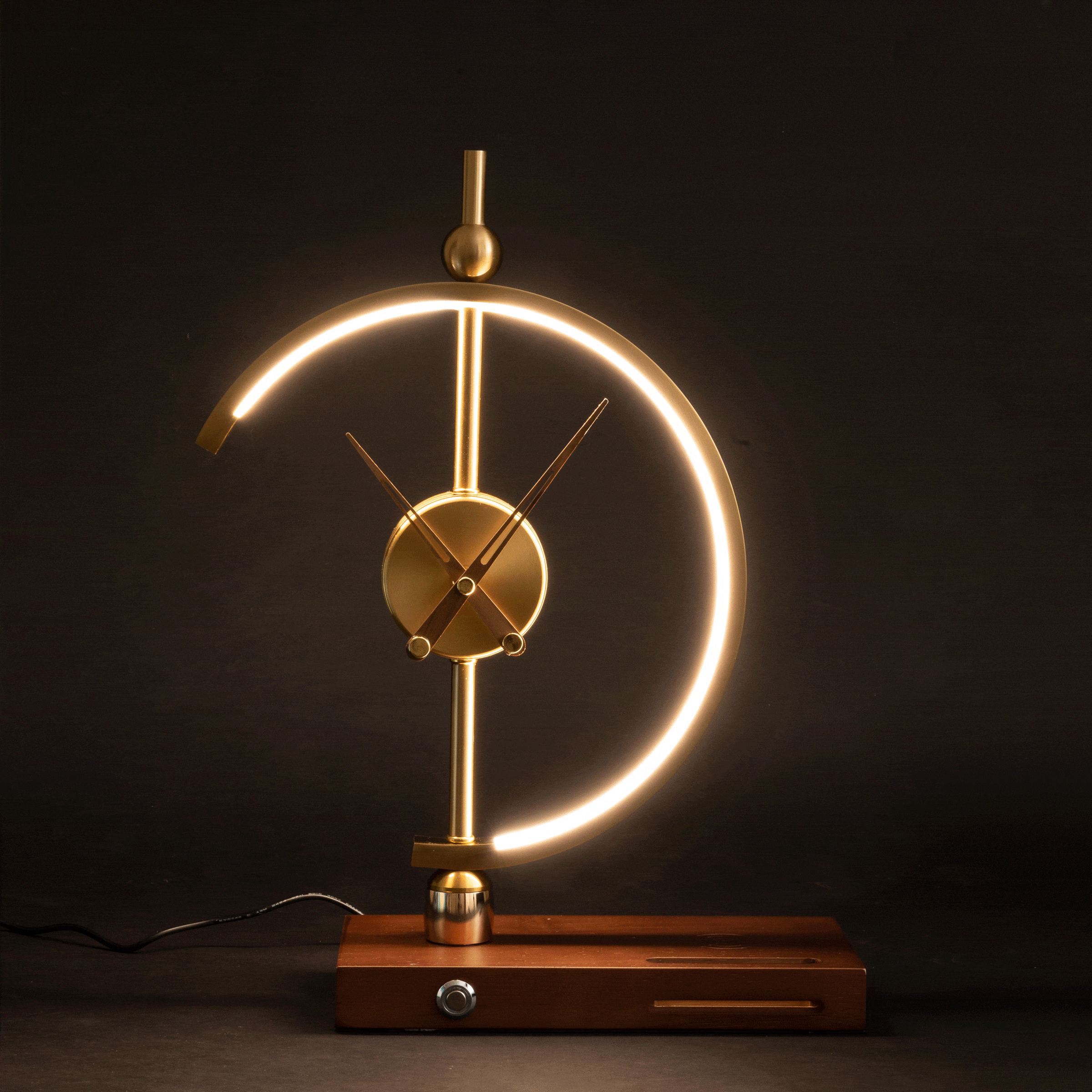 BowLift | Designer clock with LED lamp and built-in charging