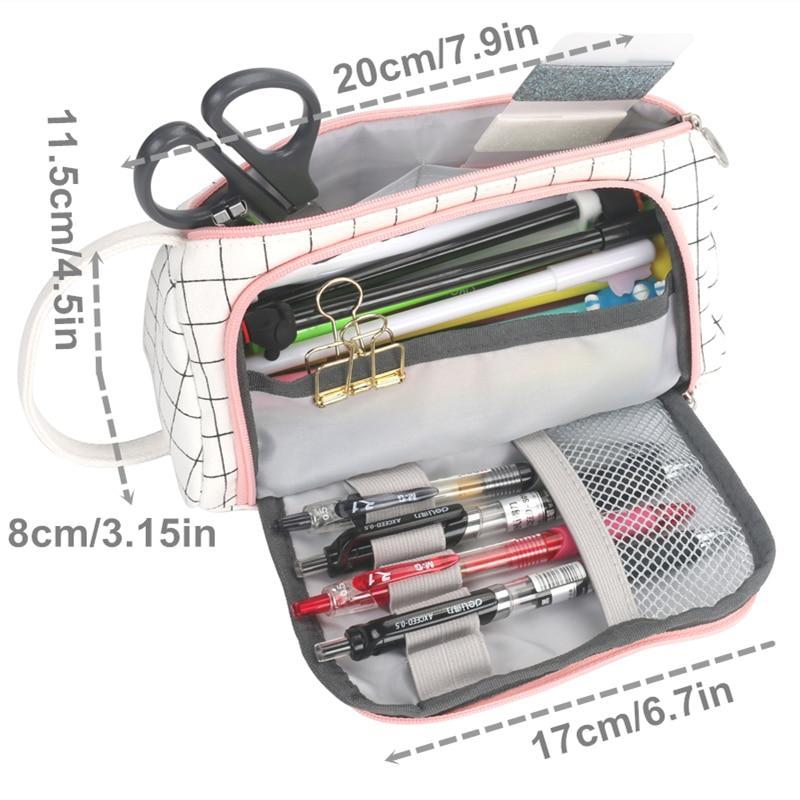 BowLift | IcoolGadgets Super Pencil Case Kawaii Large Capacity Pencilcase School Pen Case Supplies Pencil Bag School Box Pencils Pouch Stationery