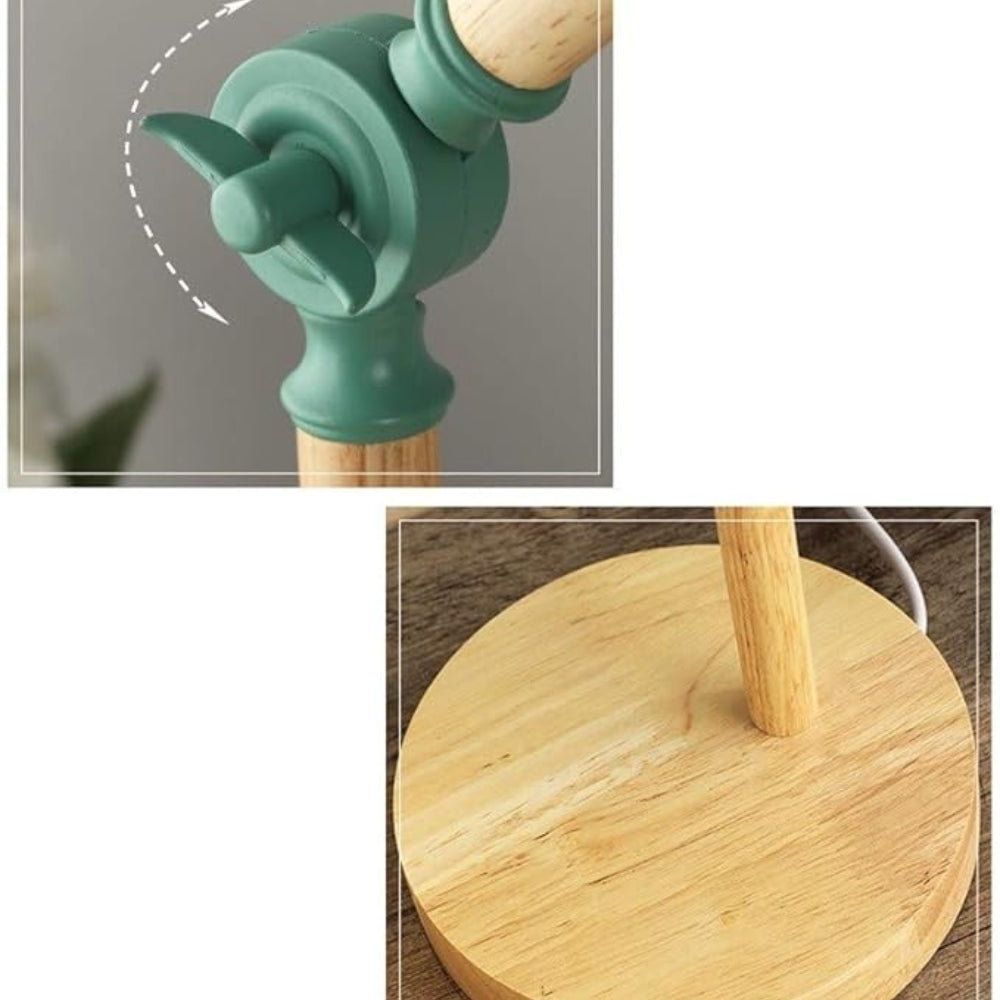 BowLift | Nordic Iron Wood LED Table Lamp