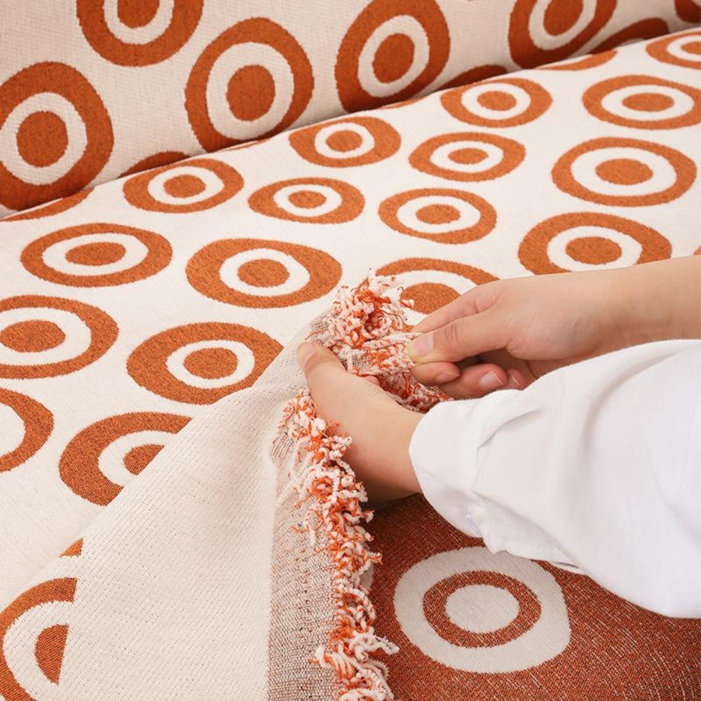 BowLift | Circa Bloom Patterned Chenille Sofa Cover