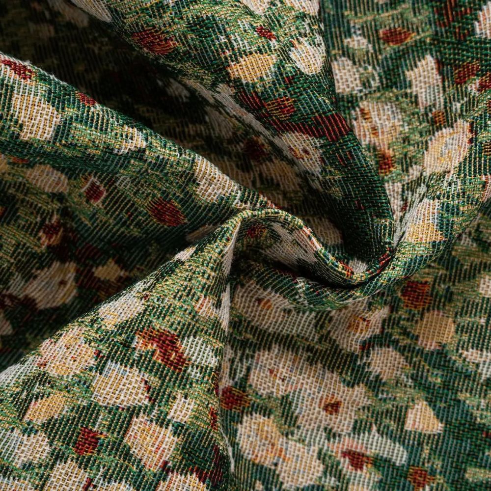 BowLift | Noveau Ditsy Floral Tassel Curtain