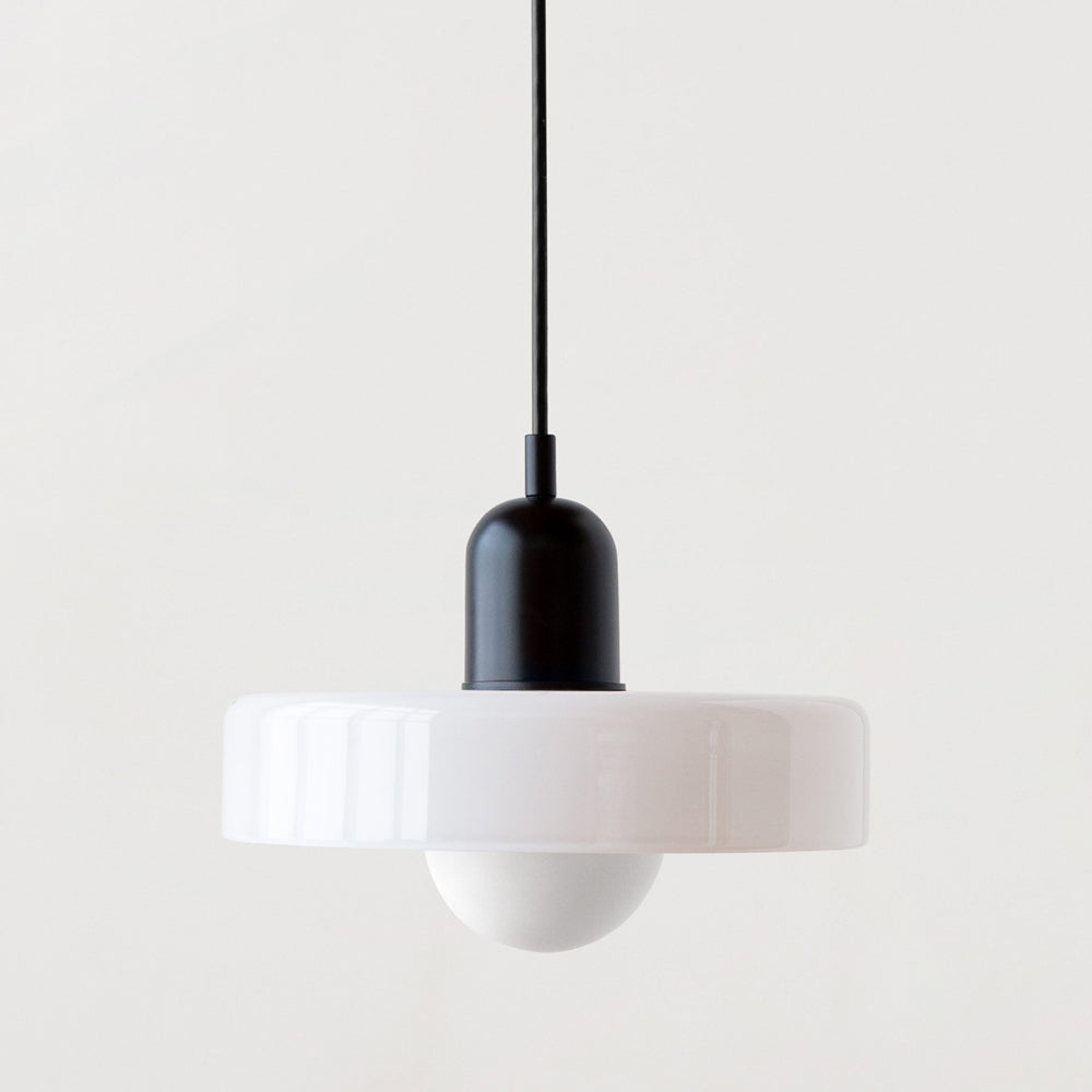 BowLift | Scandi Bauhaus Pendant Light – Stylish Orange Ceiling Lamp for Contemporary Spaces