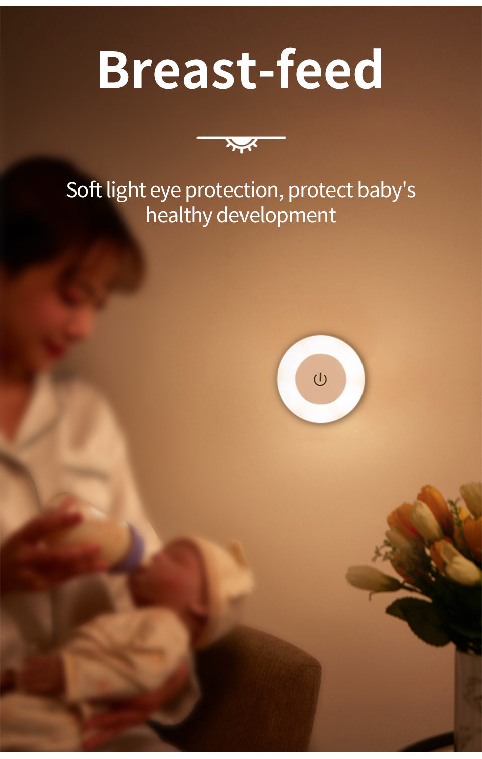 Touch-Sensor Rechargeable LED Night Light