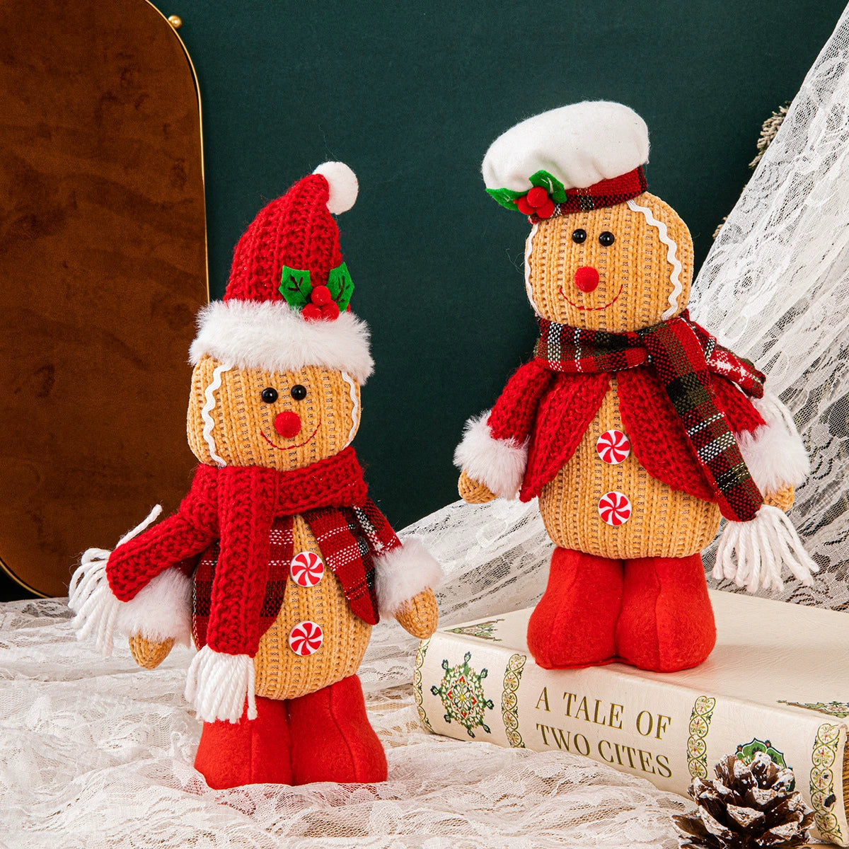 Creative Standing Plush Gingerbread Man Ornament