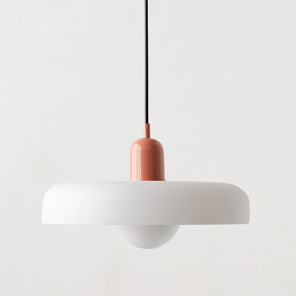 BowLift | Scandi Bauhaus Pendant Light – Stylish Orange Ceiling Lamp for Contemporary Spaces