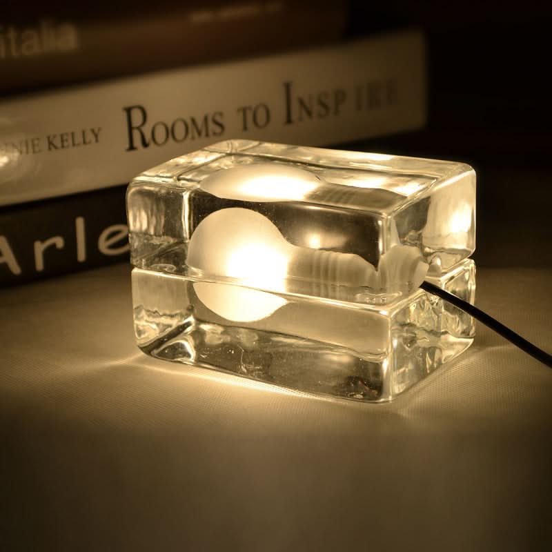 BowLift | Glass Block Table Lamp with G9 Socket