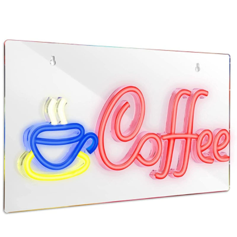 Backboard Neon Coffee Sign