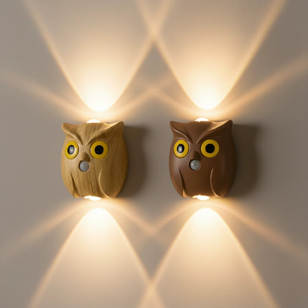 Patented Owl Wall Lamp Night Light Motion-Sensing Magnetic Dimmable