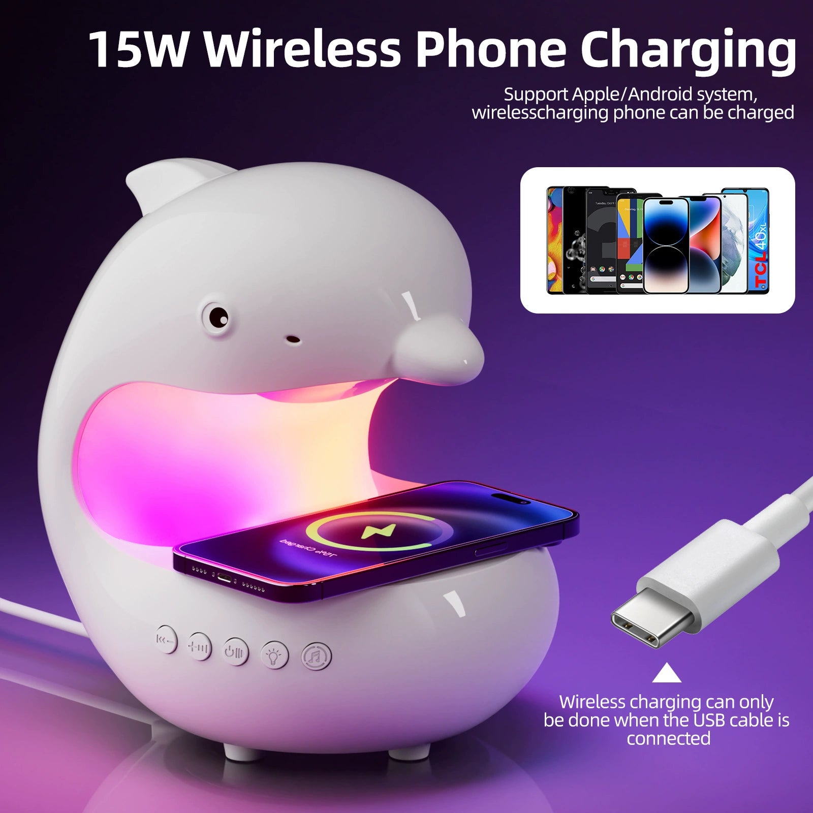 Viral Wireless Charging Night Light