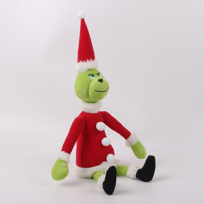 Green Plush Grinch Christmas Doll