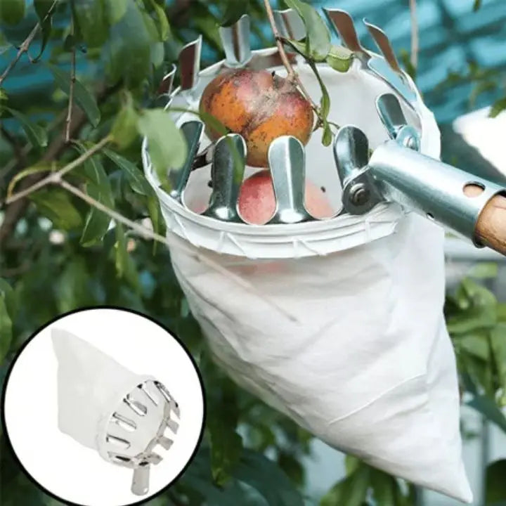 BowLift | Fruit picking basket – Lightweight & with interchangeable bag (16 cm head)