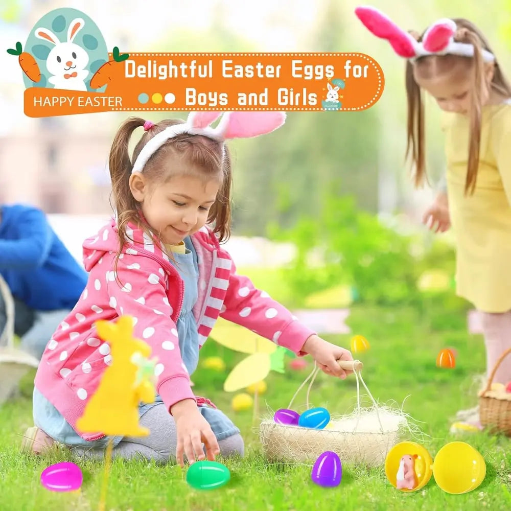 BowLift | Easter Bunny Stress Ball – Fun, Safe & Perfect for the Easter Egg Hunt (12 Bunnies in an Egg)