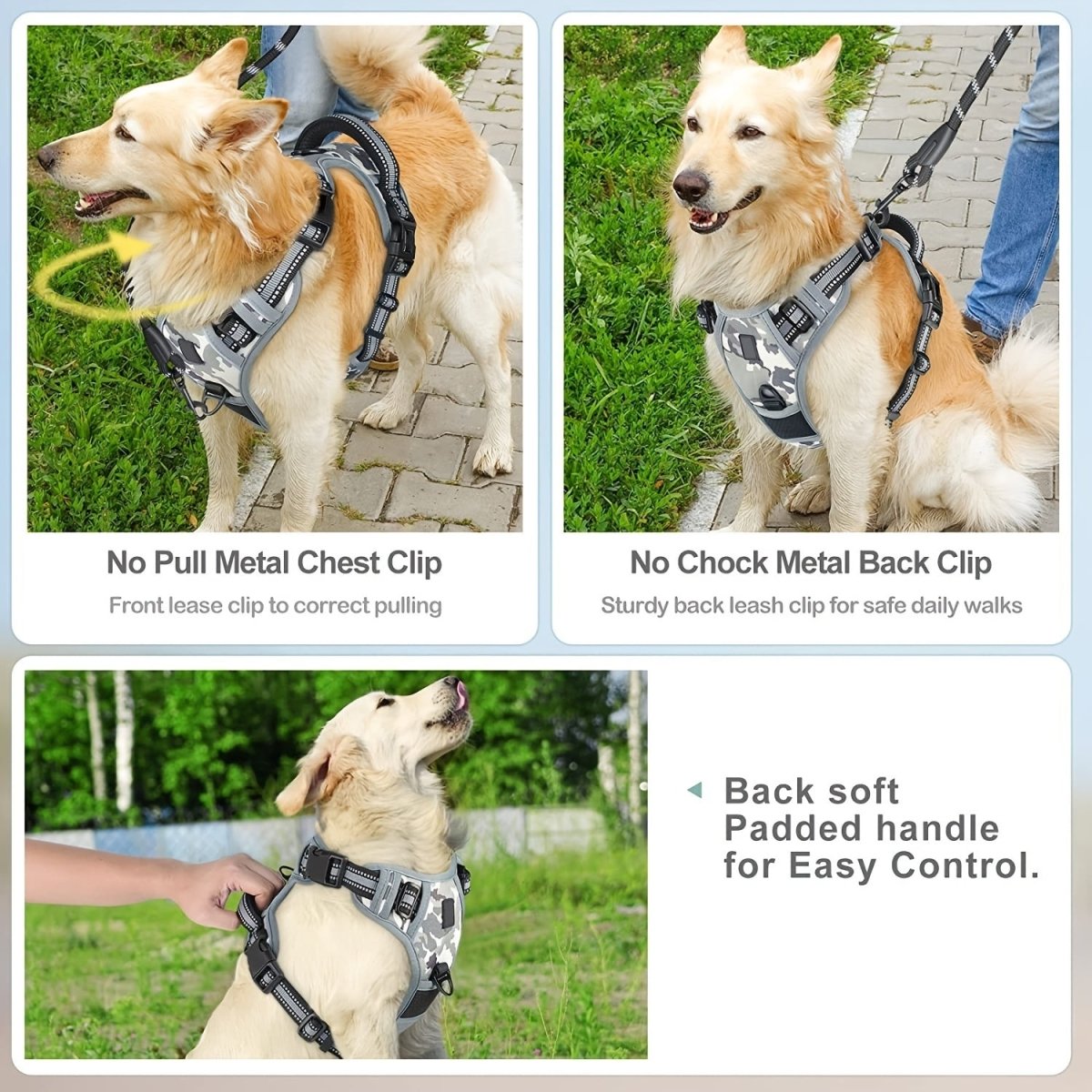 BowLift | Reflective, breathable dog harness for small and large dogs
