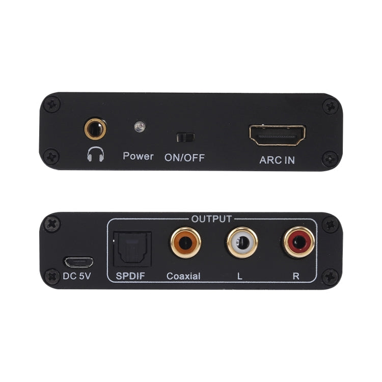 BowLift | 192KHz ARC Audio Extractor HDMI ARC to SPDIF + Coaxial + L/R Converter Audio Return Channel Adapter