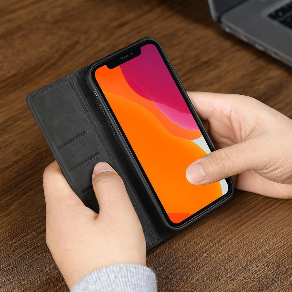 BowLift | Phone Case Leather Magnetic Shockproof Slim Cover
